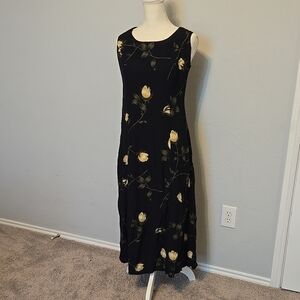 Floral Navy Maxi Dress